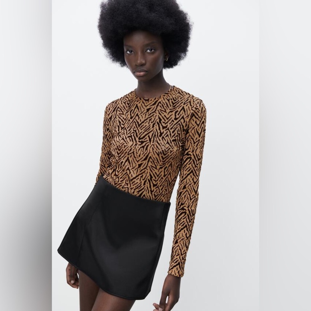 Printed Zebra Net Zara Top